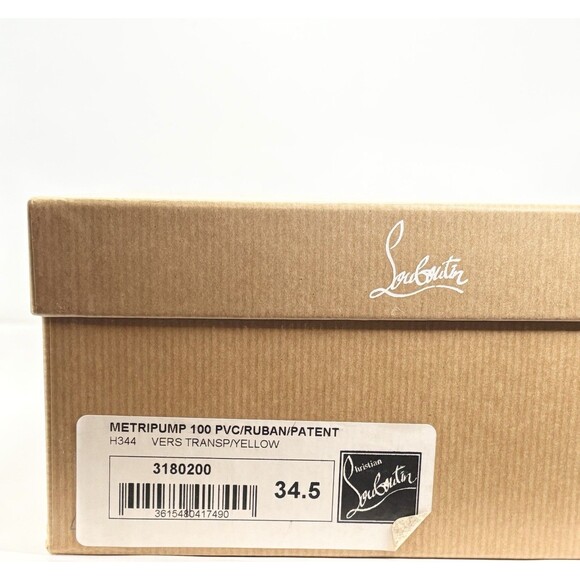 Christian Louboutin Multicolor Tape Measure Trimmed PVC Metri Pumps Sz EU 34.5 - Picture 15 of 16